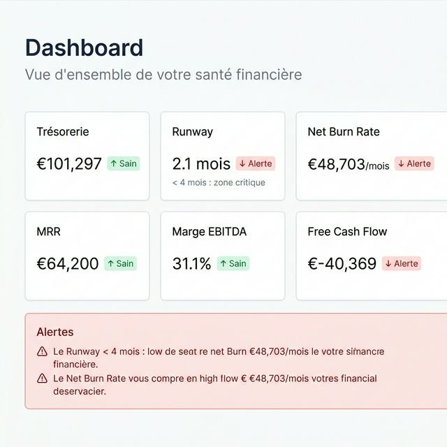 Tableau de Bord Trésorerie et Pilotage de Crise
